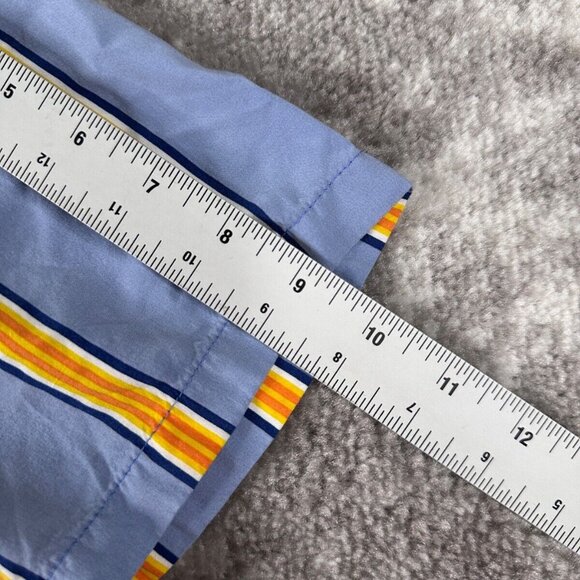 Urban Outfitters Shirt Medium Mens But Yellow Strip Button Short Sleeve Relaxed - Picture 4 of 8